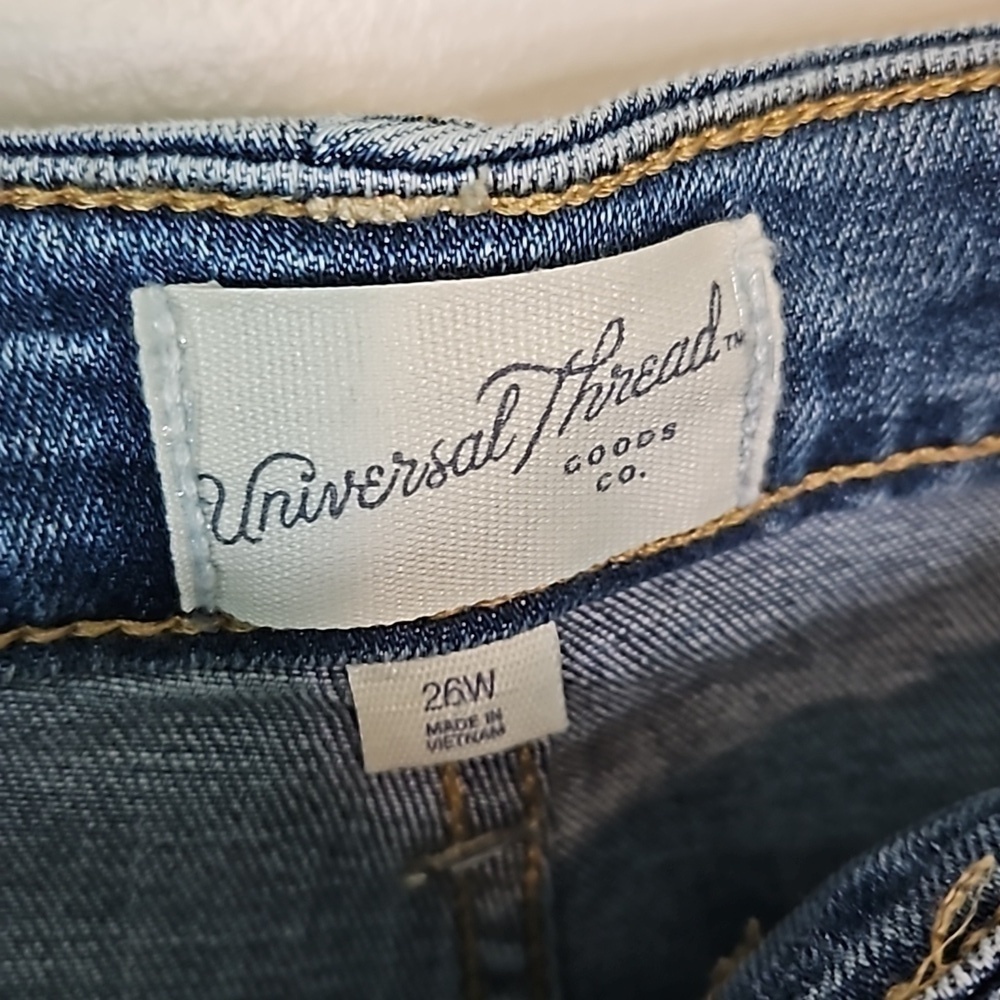Universal Thread High Rise Slim Straight Jeans 26W - Picture 6 of 7